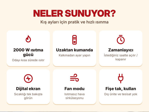Hüter Marsstar Klima Tipi Portatif Isıtıcı